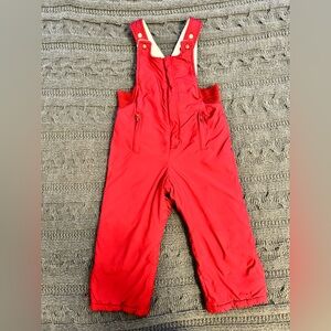 Baby GAP Red Kids Snow Bib Overalls